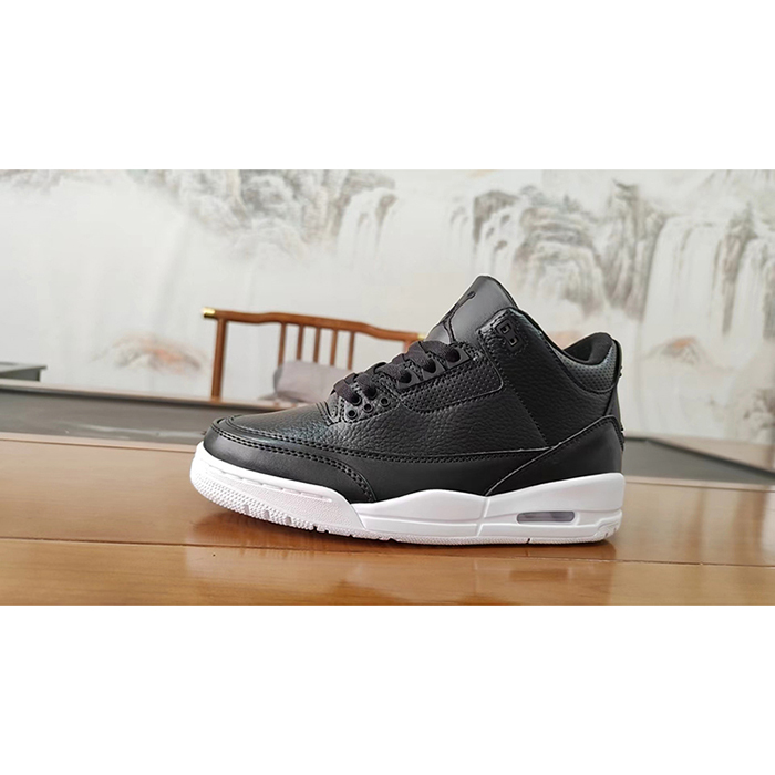 Air Jordan 3 AJ3 High Running Shoes-Black/White-243603