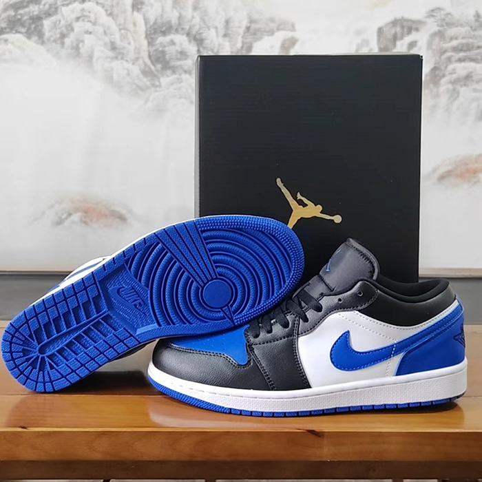 Air Jordan 1 AJ1 Running Shoes-White/Blue-1339092