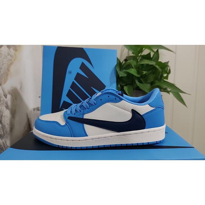 Air Jordan 1 AJ1 Running Shoes-White/Blue-9815494