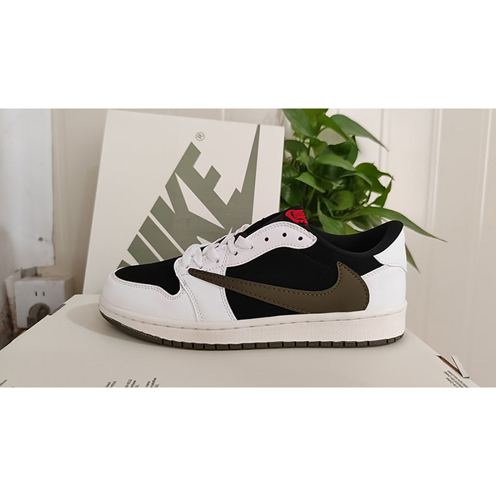 Air Jordan 1 AJ1 Running Shoes-White/Black-6232158