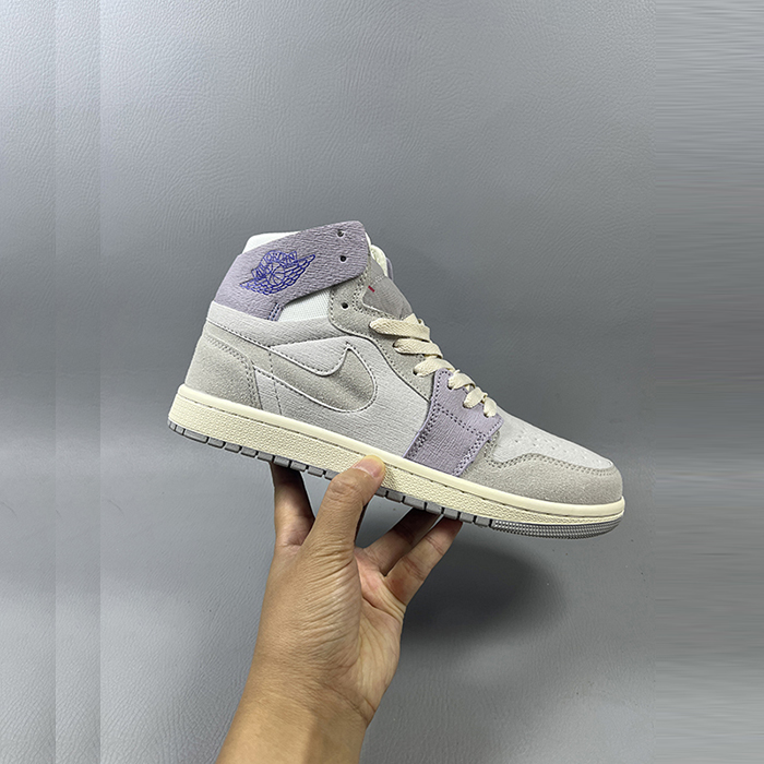 Air Jordan 1 AJ1 High Running Shoes-Gray/Blue-7413149