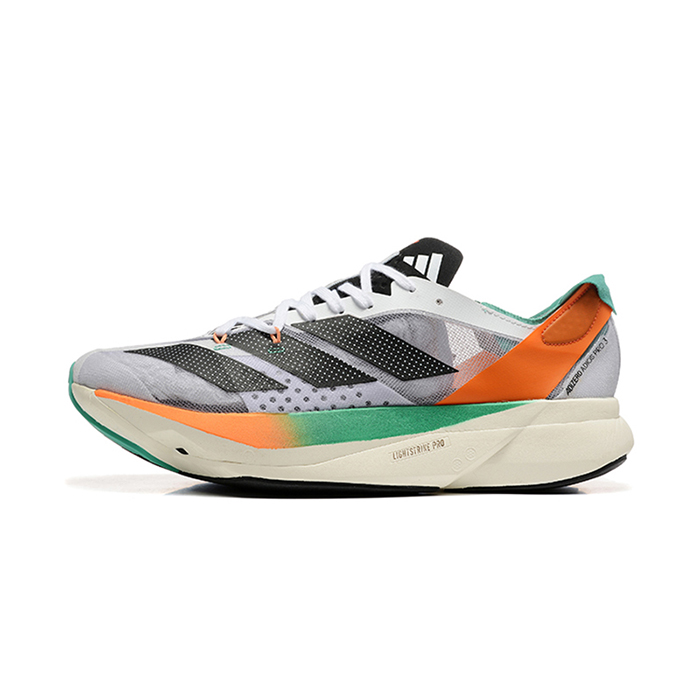 Adizero Adios Por3 Running Shoes-Gray/Orange-3453626