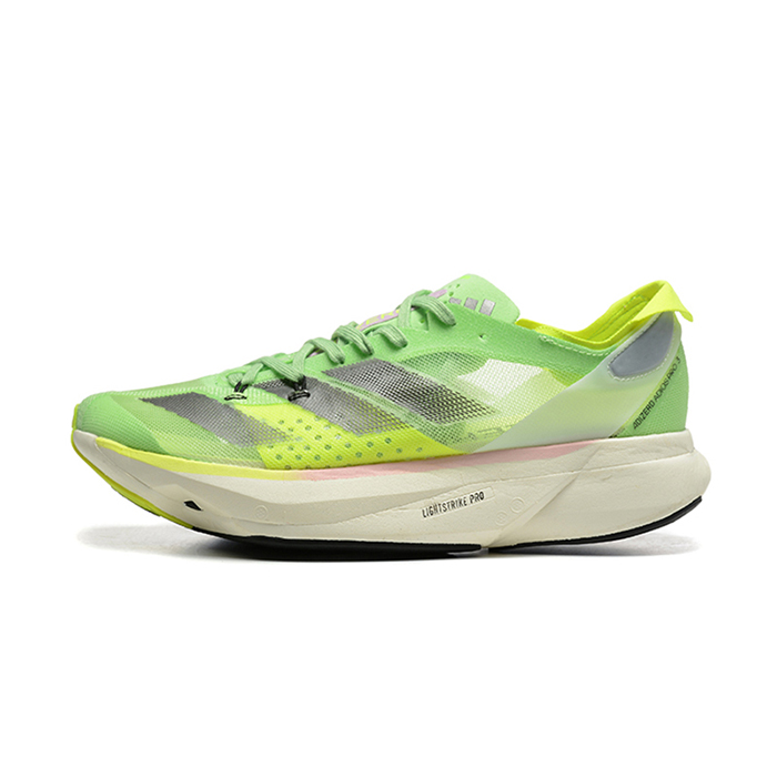 Adizero Adios Por3 Running Shoes-Green/White-5309799