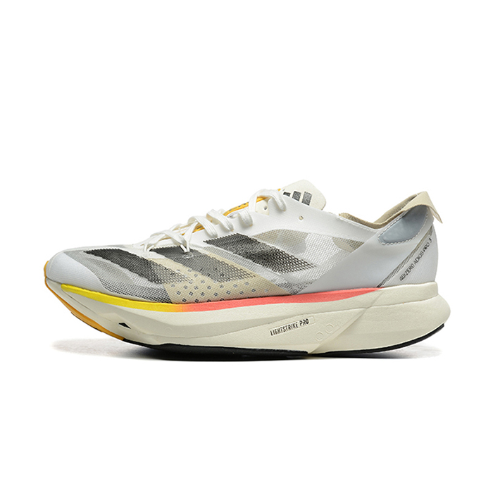 Adizero Adios Por3 Running Shoes-Gray/White-9896055