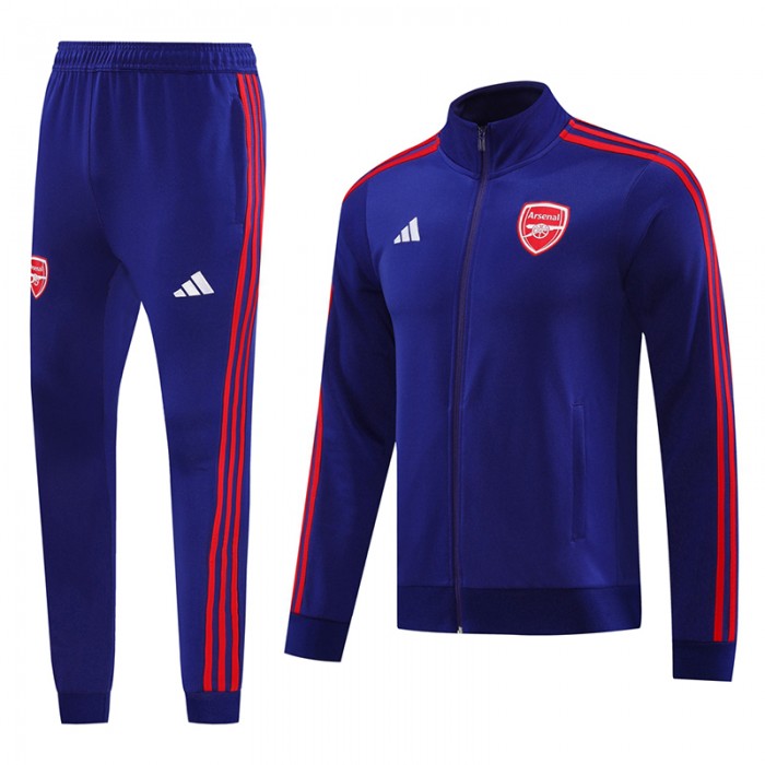 24/25 Arsenal Nvay Blue Red Edition Classic Jacket Training Suit (Top+Pant)-7752065