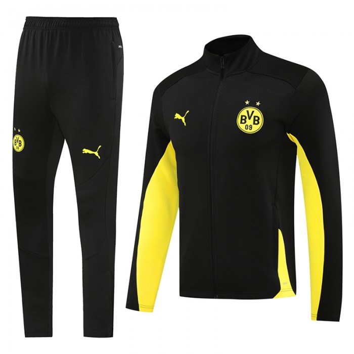 24/25 Borussia Dortmund Black Yellow Edition Classic Jacket Training Suit (Top+Pant)-5462375