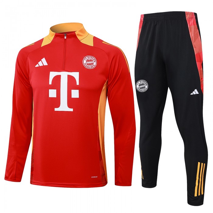 24/25 Bayern Munich Red Edition Classic Jacket Training Suit (Top+Pant)-7590689