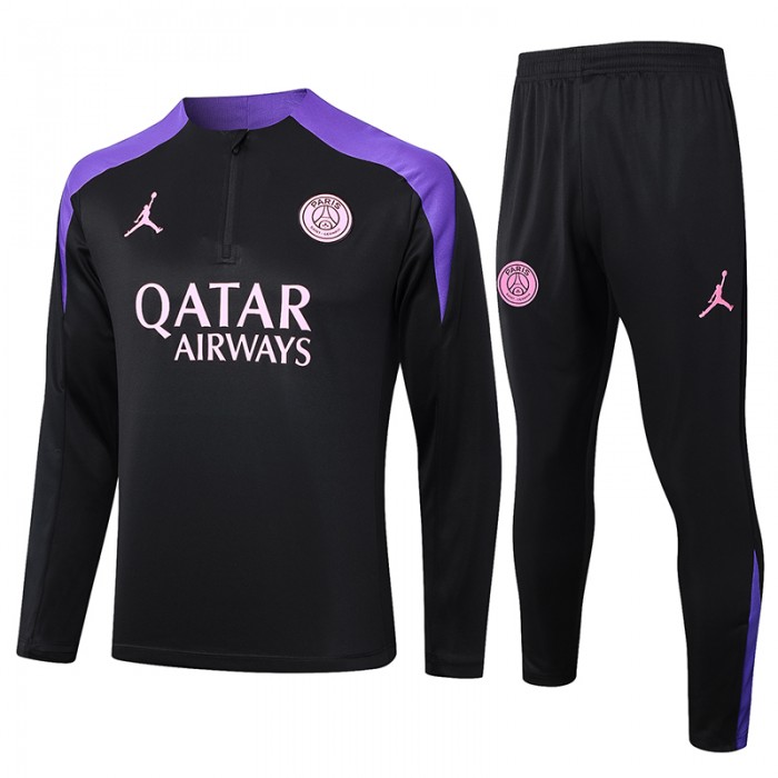 24/25 Paris Saint-Germain PSG Black Edition Classic Jacket Training Suit (Top+Pant)-789010