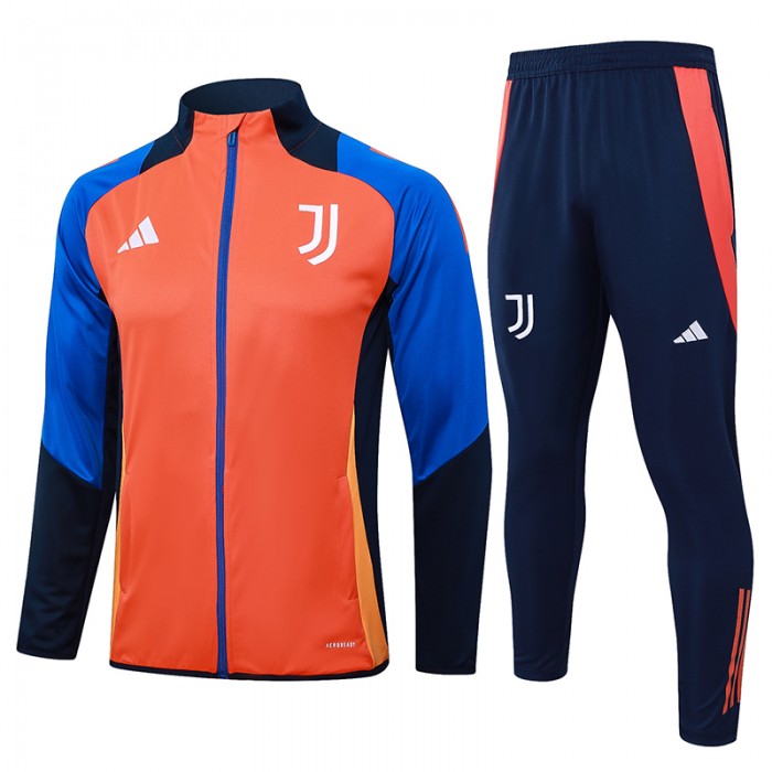 24/25 Juventus Orange Blue Edition Classic Jacket Training Suit (Top+Pant)-5759124