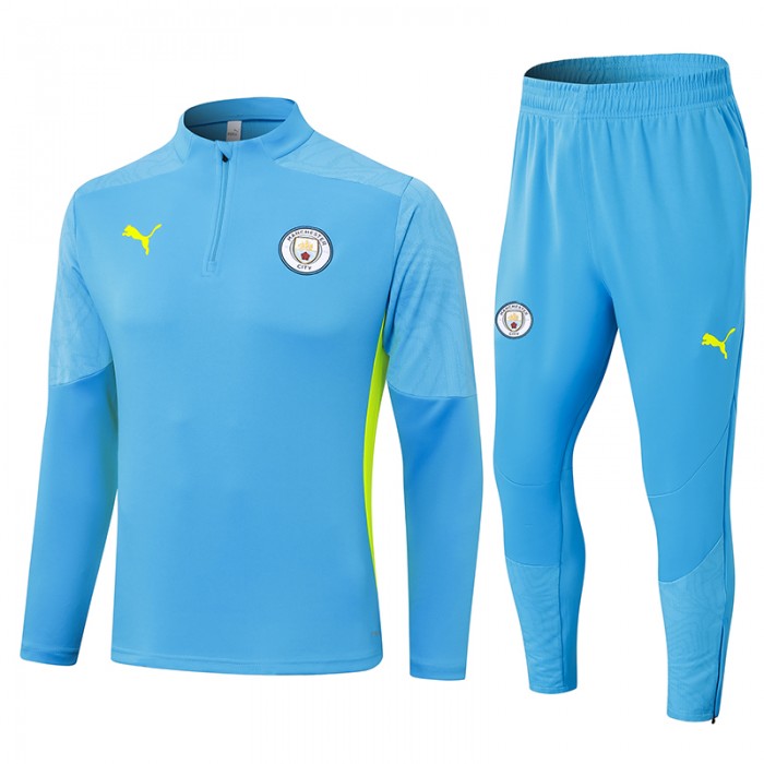 24/25 Manchester City Blue Edition Classic Jacket Training Suit (Top+Pant)-3381180