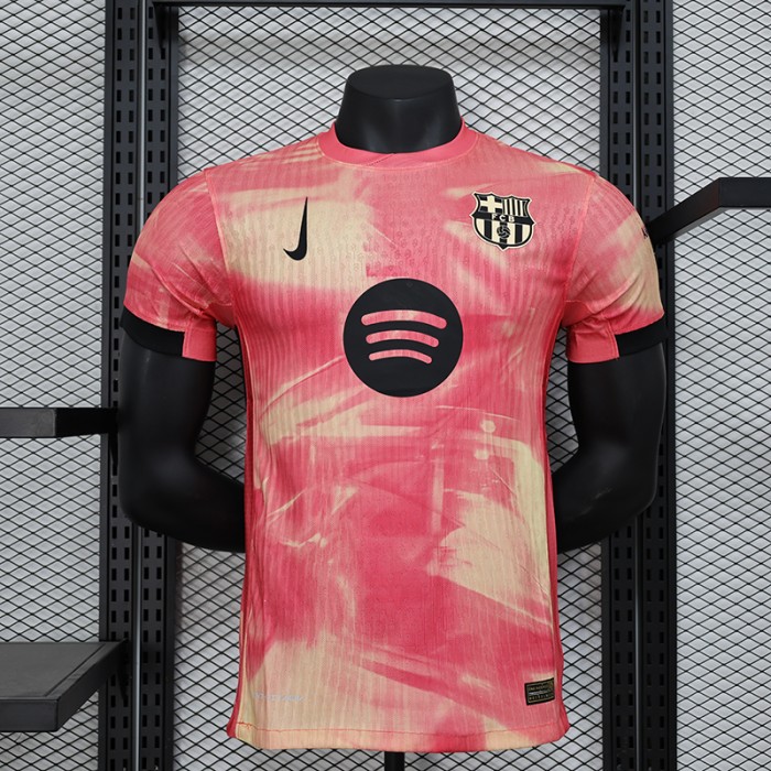 24/25 Barcelona Special Edition Pink White Jersey Kit short sleeve (Player Version)-7665275