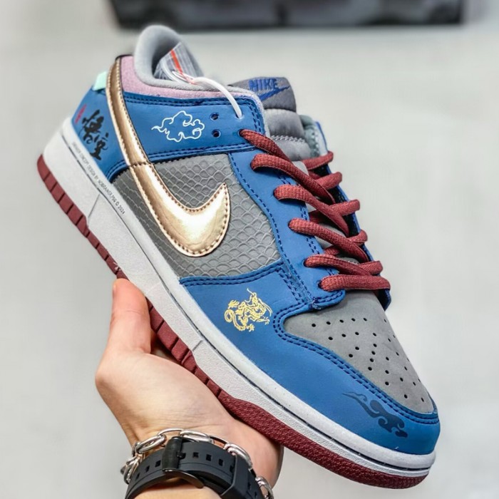 SB Dunk“BLACK MYTH”Running Shoes-Gray/Blue-2579396