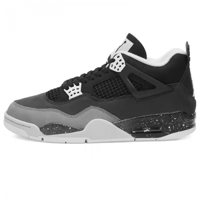 Air Jordan 4 Fear AJ4 SNEAKER Running Shoes-Black/Gray-9710955