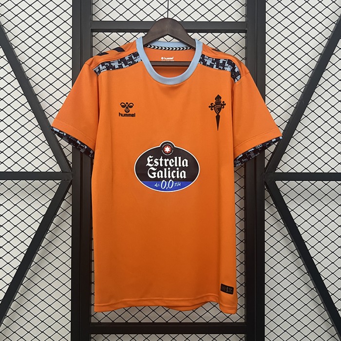 24/25 Celta Vigo Third Away Orange Jersey Kit Short Sleeve-3489104