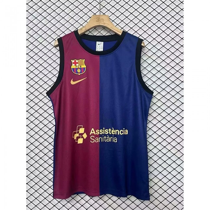 24/25 Barcelona Red Blue jersey Kit Sleeveless Vest-9086164