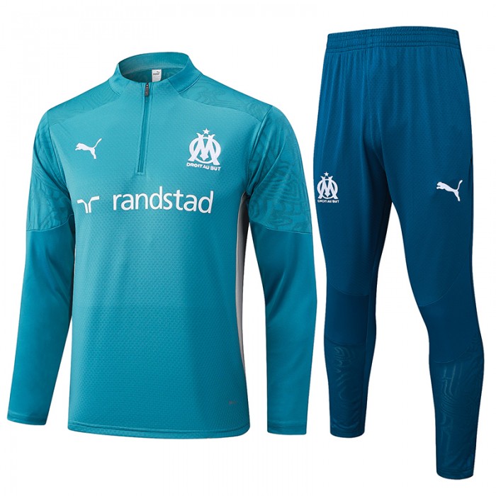 24/25 Marseille Blue Edition Classic Jacket Training Suit (Top+Pant)-3104354