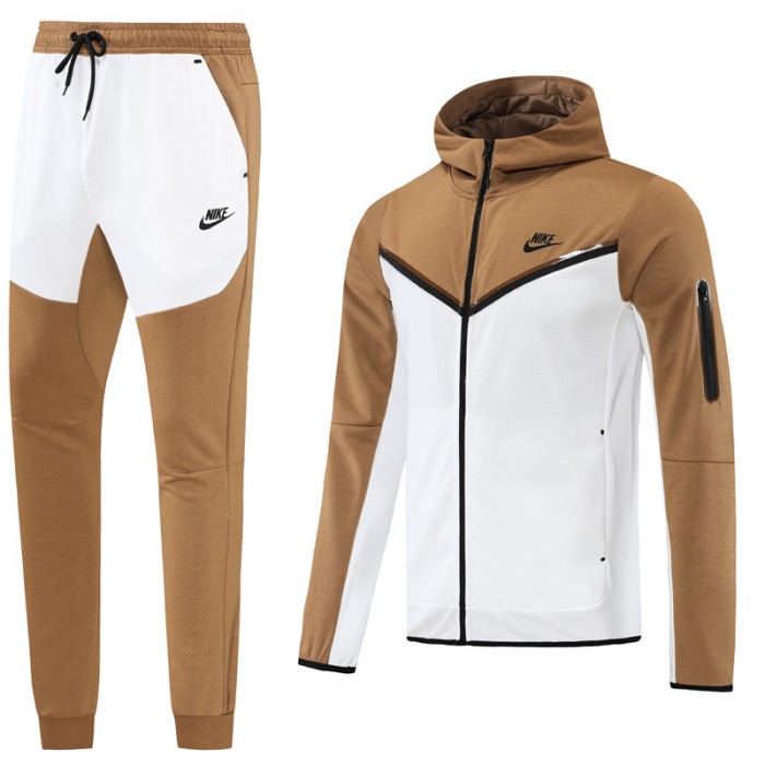 2 Piece Hooded Sweatshirt Long pants Khkai White Autumn Casual Clothes (Top+Pant)-7115933