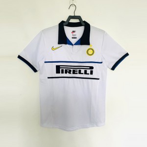 Retro 98/99 Inter Milan Away White Jersey Kit short sleeve-5455264