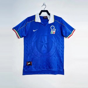 Retro 1995 Italy Home Blue Jersey Kit short sleeve-9992080