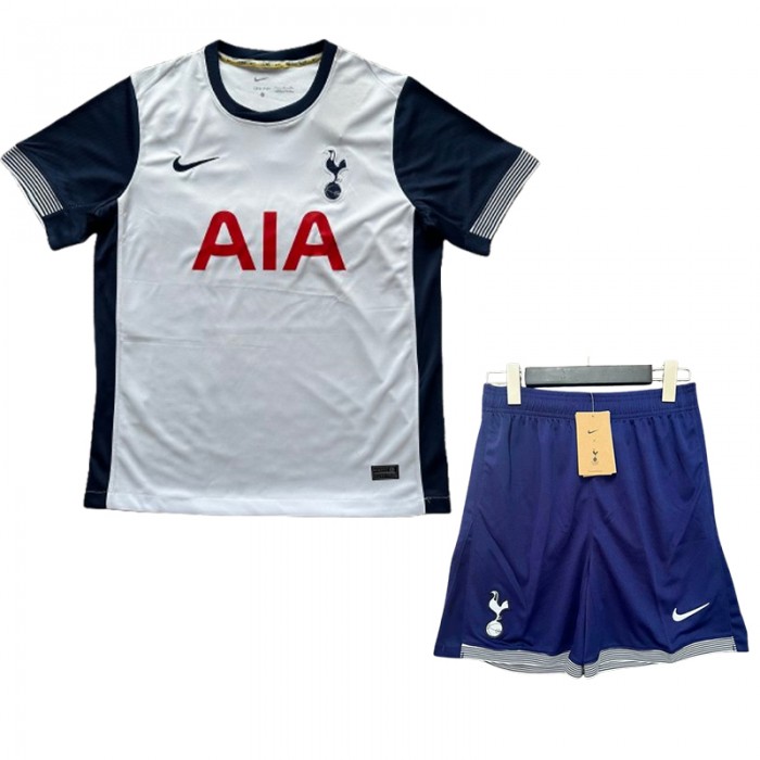 24/25 Tottenham Hotspur Home White Blue Jersey Kit short Sleeve (Shirt + Short)-2648262